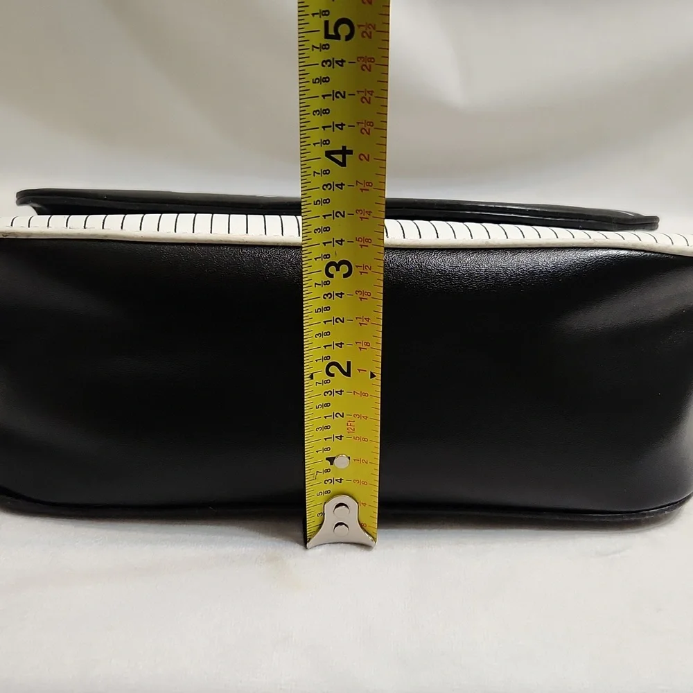 Musical Note Piano Black and White Hand And Shoulder Bag - Picture 13 of 13